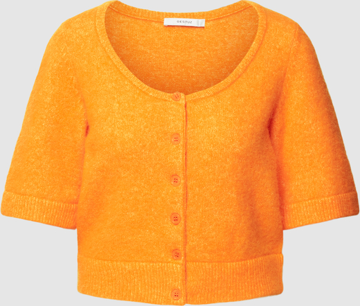 Pomarańczowy sweter Gestuz z alpaki