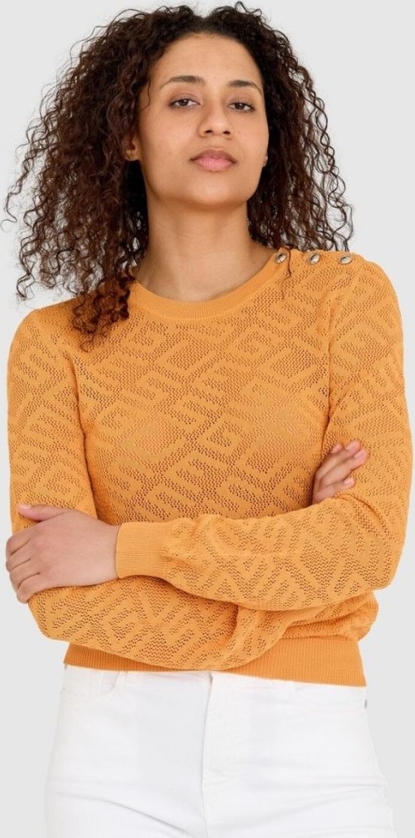 Pomarańczowy sweter Guess