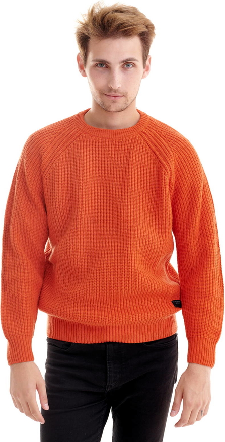 Pomarańczowy sweter Lee w stylu casual