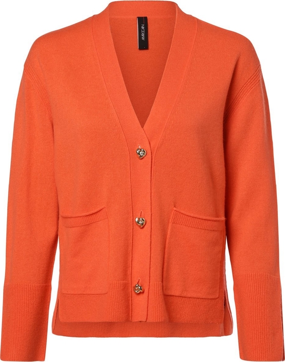 Pomarańczowy sweter Marc Cain w stylu casual z wełny