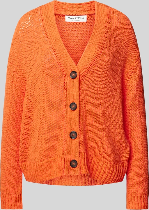 Pomarańczowy sweter Marc O'Polo z bawełny