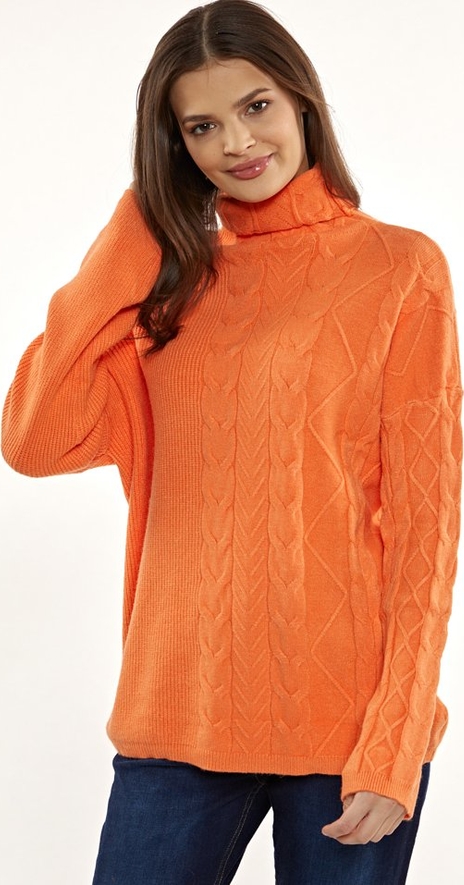 Pomarańczowy sweter Monnari