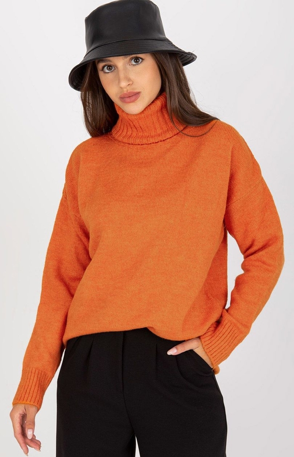 Pomarańczowy sweter Primodo.com