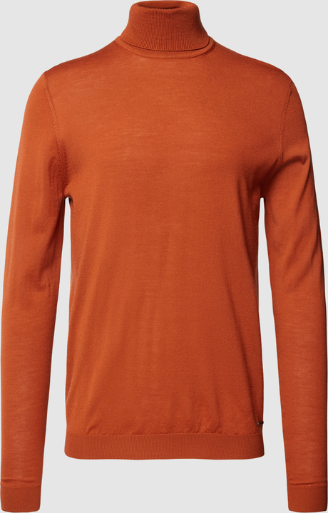 Pomarańczowy sweter Roy Robson z wełny