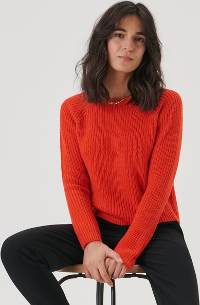 Pomarańczowy sweter Sinsay