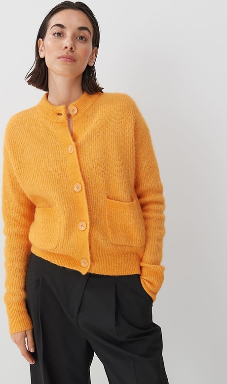 Pomarańczowy sweter someday. z wełny w stylu casual