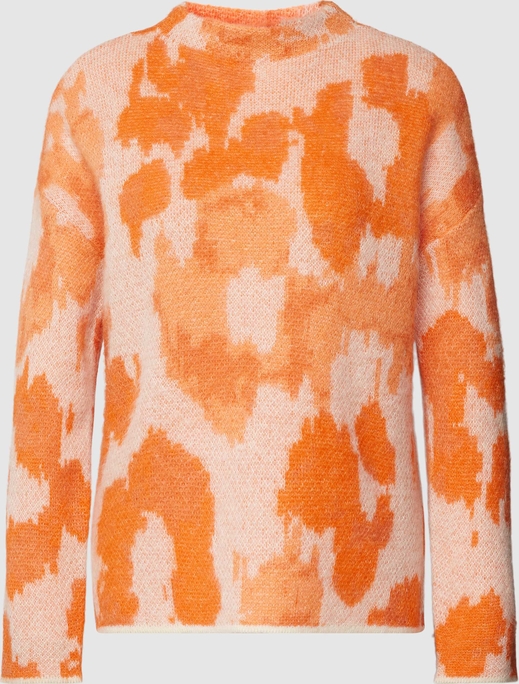 Pomarańczowy sweter Zero z wełny
