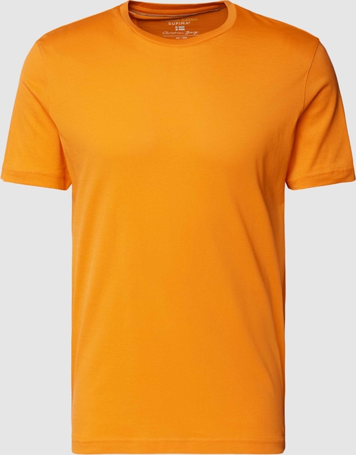 Pomarańczowy t-shirt Christian Berg w stylu casual z bawełny