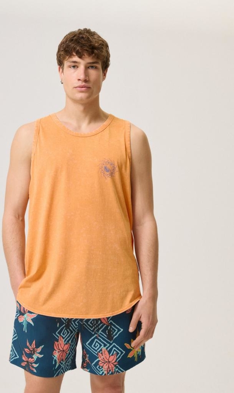 Pomarańczowy t-shirt Coalition w stylu casual