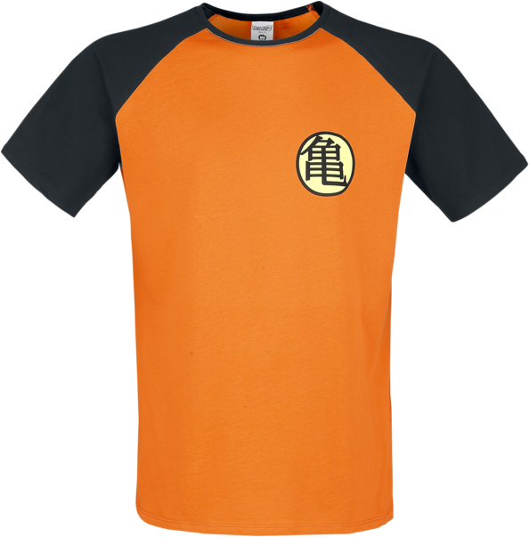 Pomarańczowy t-shirt Emp w stylu casual z bawełny