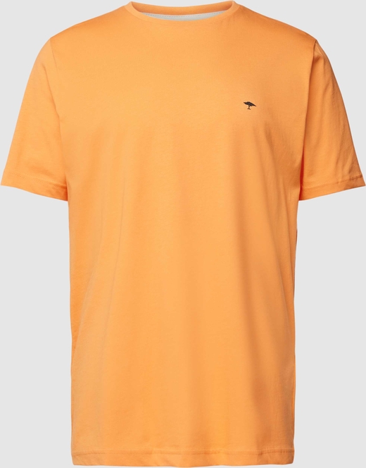 Pomarańczowy t-shirt Fynch Hatton w stylu casual z bawełny