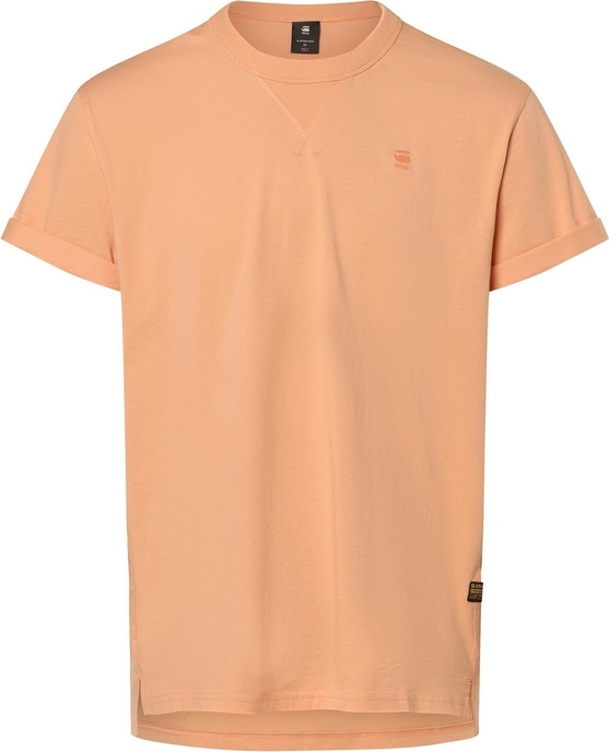 Pomarańczowy t-shirt G-Star Raw w stylu casual