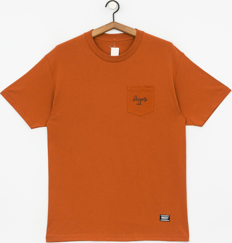 Pomarańczowy t-shirt Grizzly Griptape z żakardu z krótkim rękawem
