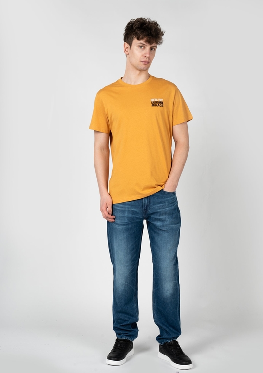 Pomarańczowy t-shirt Guess w stylu casual