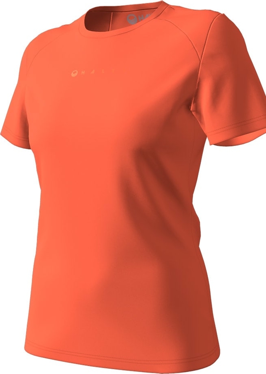 Pomarańczowy t-shirt Halti z krótkim rękawem w sportowym stylu