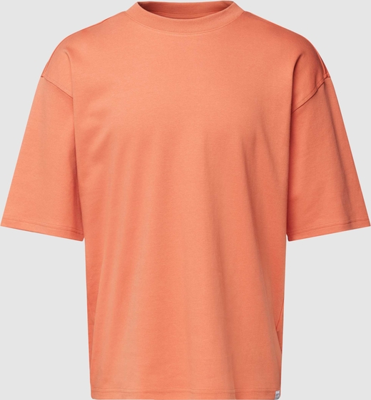 Pomarańczowy t-shirt Jake*s Studio Men w stylu casual z bawełny