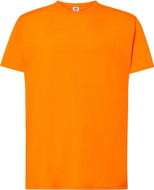 Pomarańczowy t-shirt JK Collection z krótkim rękawem