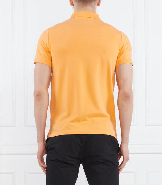 Pomarańczowy t-shirt Karl Lagerfeld z krótkim rękawem w stylu casual