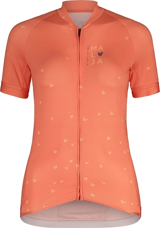 Pomarańczowy t-shirt Maloja w stylu casual