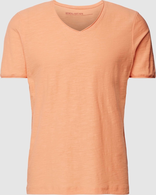 Pomarańczowy t-shirt McNeal z krótkim rękawem z bawełny