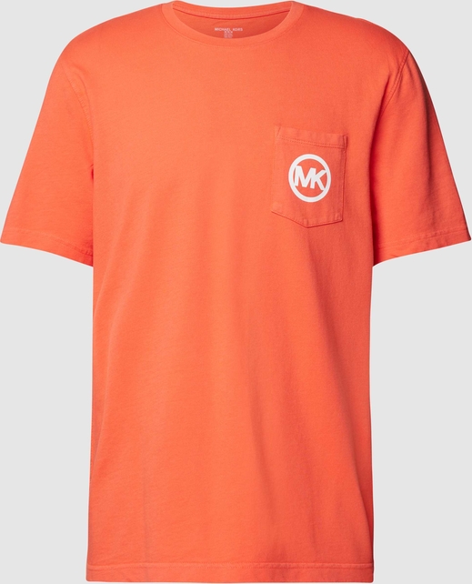 Pomarańczowy t-shirt Michael Kors z krótkim rękawem