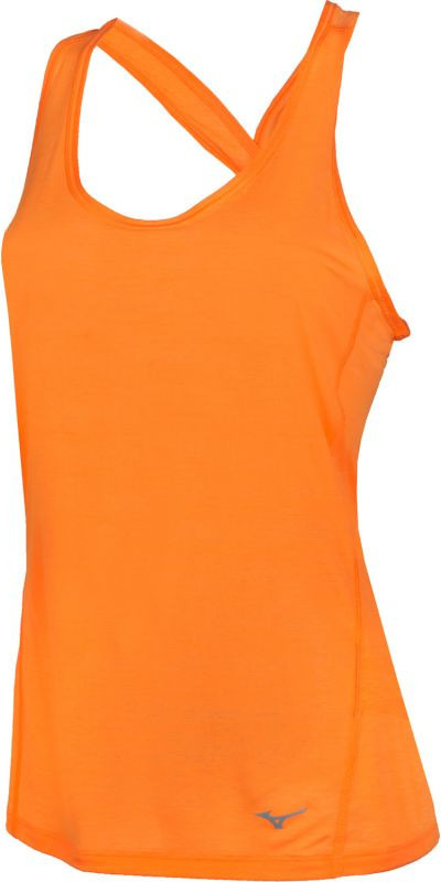 Pomarańczowy t-shirt Mizuno w sportowym stylu