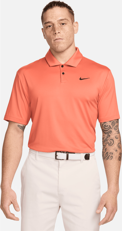 Pomarańczowy t-shirt Nike z krótkim rękawem z dżerseju