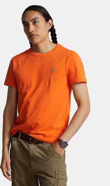 Pomarańczowy t-shirt POLO RALPH LAUREN w stylu casual