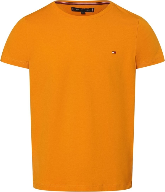 Pomarańczowy t-shirt Tommy Hilfiger z dżerseju