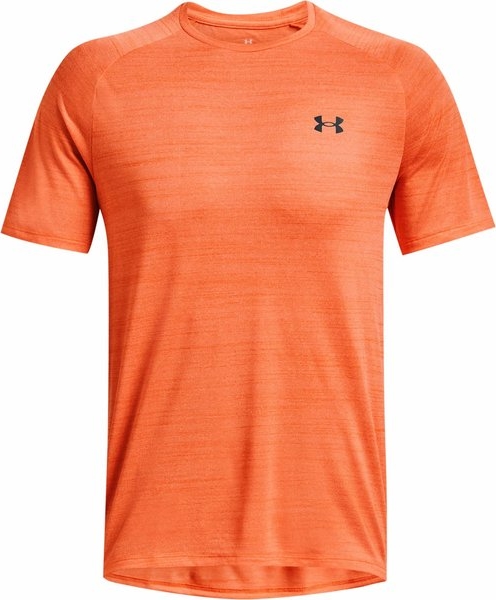 Pomarańczowy t-shirt Under Armour z tkaniny w sportowym stylu z krótkim rękawem