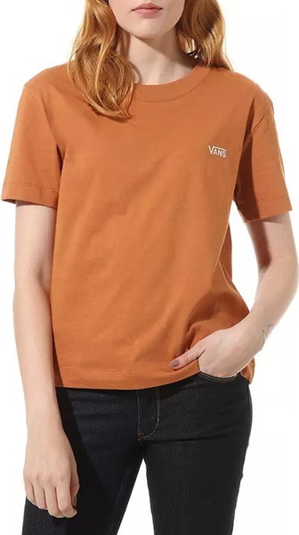 Pomarańczowy t-shirt Vans z krótkim rękawem