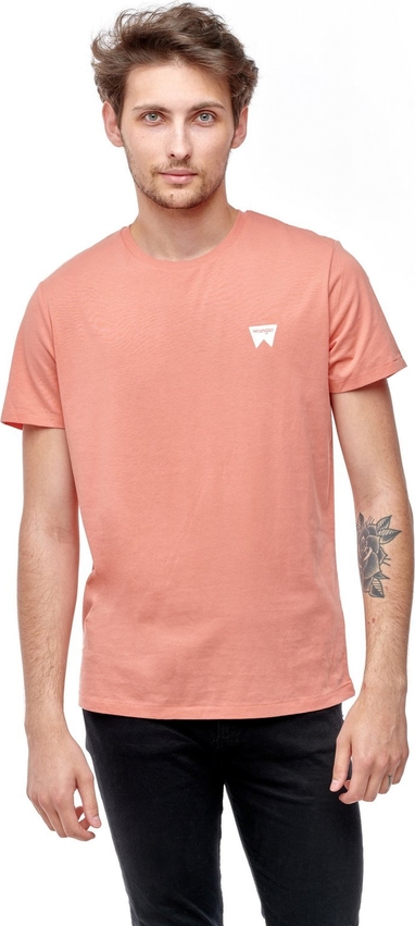 Pomarańczowy t-shirt Wrangler