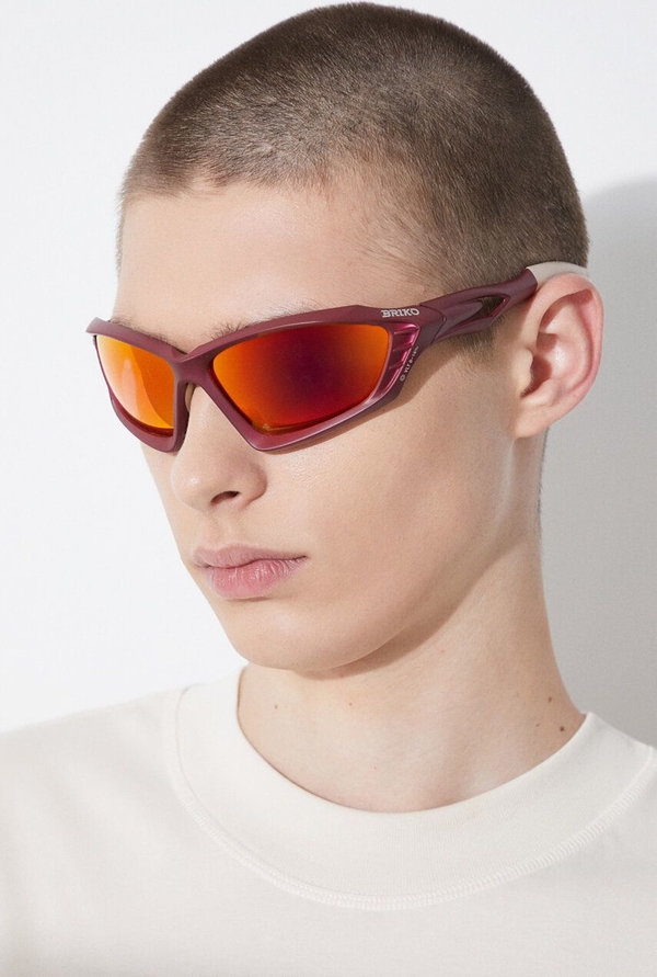 PRM BRIKO okulary przeciwsłoneczne VIN A10 - RM3 kolor bordowy 25118DW