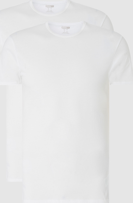 Puma T-shirt o kroju regular fit z bawełny w zestawie 2 szt