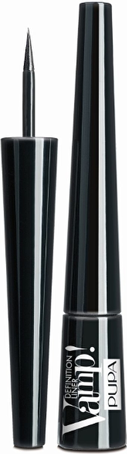 Pupa Vamp Definition Liner eyeliner w pędzelku 100 Black 2,5ml, Pupa