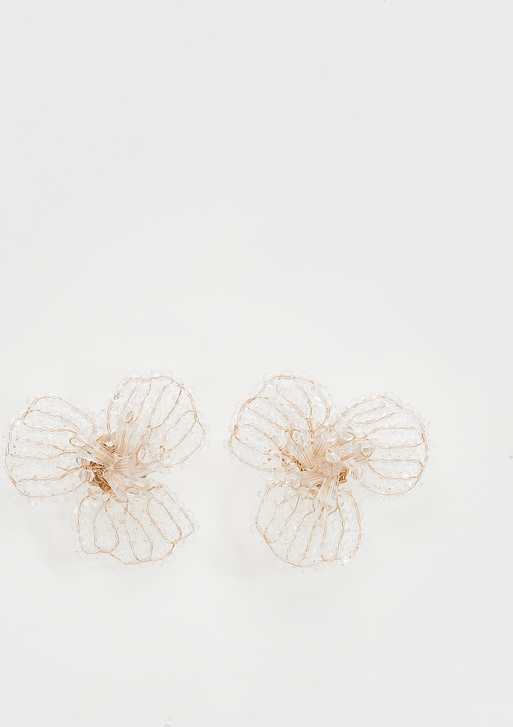 Reserved - Kolczyki w kształcie kwiatów - wielobarwny
