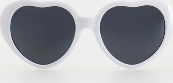 Reserved - Okulary przeciwsłoneczne serca - biały