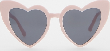 Reserved - Okulary przeciwsłoneczne serca - pastelowy róż