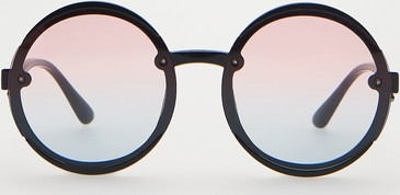 Reserved - Okulary przeciwsłoneczne z efektem ombre - czarny