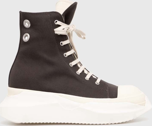 Rick Owens trampki Woven Shoes Abstract Sneak męskie kolor szary DU01D1840.CBES1.7811