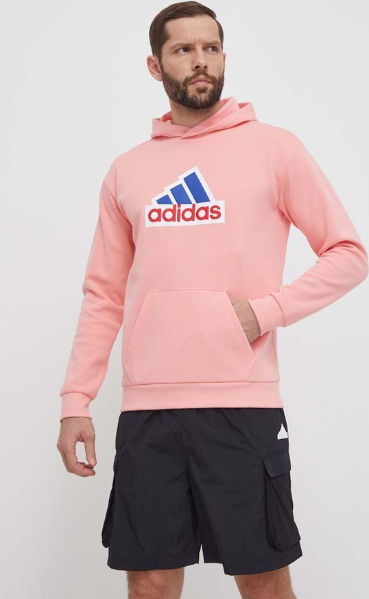 Różowa bluza Adidas w młodzieżowym stylu