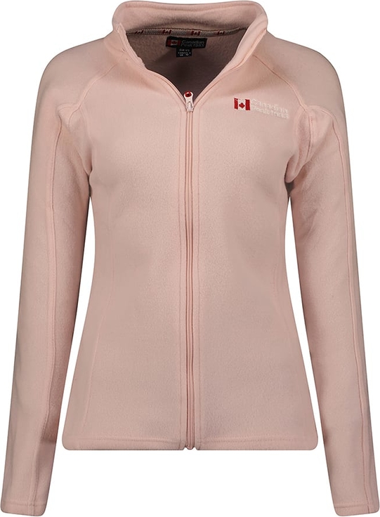 Różowa bluza Canadian Peak w stylu casual z polaru