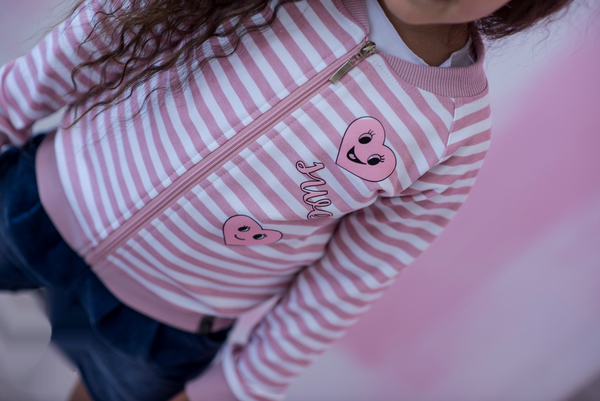 Różowa bluza dziecięca All For Kids z bawełny
