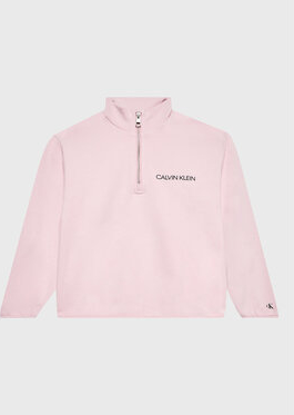 Różowa bluza dziecięca Calvin Klein z jeansu