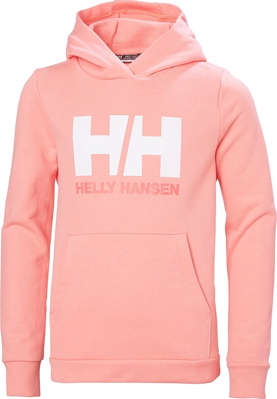 Różowa bluza dziecięca Helly Hansen dla chłopców z bawełny