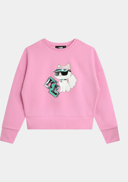 Różowa bluza dziecięca Karl Lagerfeld