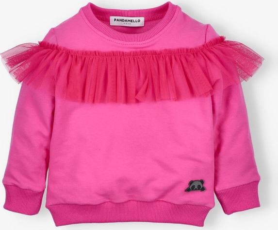 Różowa bluza dziecięca Pandamello