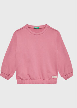 Różowa bluza dziecięca United Colors Of Benetton