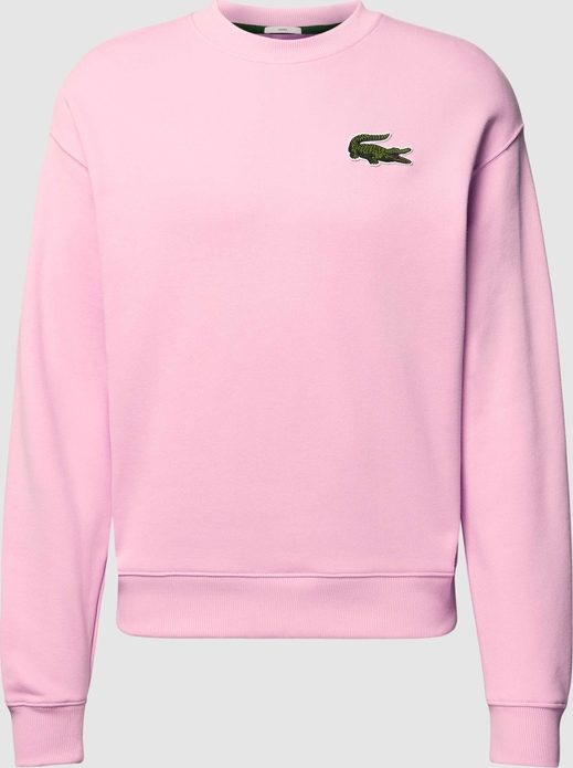 Różowa bluza Lacoste w stylu casual