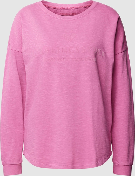 Różowa bluza Lieblingsstück z bawełny